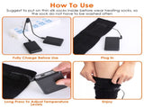 Electric Heated Socks for Men Women Battery Powered Heated Socks Rechargeable Feet Warmer with 4 06789524