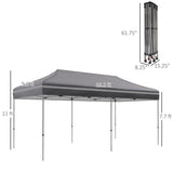Pop Up Canopy Tent-Gray 65247193