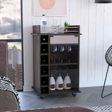 Bar Cart Baltimore, Six Wine Cubbies, Carbon Espresso Finish B092122863