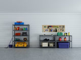5 Tier Storage Shelves, 2200LBS Adjustable Metal Shelving Unit, Black, Needs Assembly 74632589