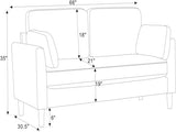 Modern Minimalist 2-Seater Sofa B343P316288