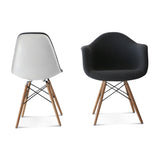Daw Chair - Upholstered Fiberglass Cashmere-Granite Dark Grey B353P346386