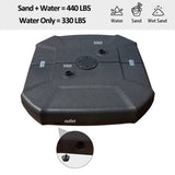 Patio Umbrella Base with Wheels, Water & Sand Filled Weighted Base for Most Cantilever Offset W1859P336106