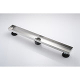 32 Inches Linear Shower Drain, Included Hair Strainer and Leveling Feet W928P199170