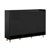 ON-TREND Sleek and Contemporary Shoe Cabinet with Adjustable Shelves, Minimalist Home Organizer with WF321211AAB