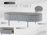 Yukino Gray High Gloss & Chrome Finish Coffee Table B2726P265754