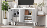 U-Can 47.2'' Modern TV Stand, Entertainment Center Media Console with 2 Spacious Storage Space, N724P233372K