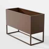 47*18*18 inch Large Mental Rectangular Planter with Shelves and Drainage Holes for Indoor/Outdoor W3077P276898