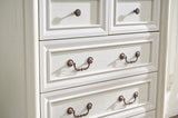 7 Drawer Dresser Chest for Bedroom with Wooden Base and Riser Trim, Wooden Rustic Rustic Chest of W2393P252365