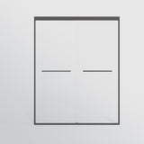 56-60 in. W x 72 in. H Double Sliding Shower Door, Semi-frameless Bypass Bathroom Sliding Door with W1573P239432