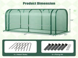 4-foot Mini Tunnel Greenhouse - Green 69959758