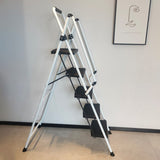 ladder, folding ladder stool, with anti slip wide pedals, steel ladder, with safety anti slip W2717P239455