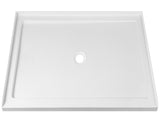 CONDRIS 60" x 36" Shower Base, Rectangular Acrylic Shower Pan with Slip-Resistant Floor, Center T5923P495205