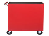 Steel maintenance tool cart single base cabinet 4 drawers 330lb red 52812447