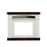 Farmhouse style fireplace TV stand for living room bedroom to store CDs, remotes and other media W2393P230124