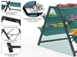 Raised Garden Planter Bed, Tiered Planter Stand with 5 Boxes, Vertical Raised Garden Bed for Herbs, 61146457