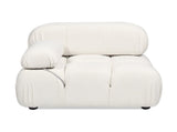 Marcel 36" Bubble Modular Modern Lounge Arm Chair, Ivory White Boucle B2719P238257