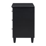 U_STYLE 3-Drawer Nightstand Storage Wood Cabinet WF319366AAB