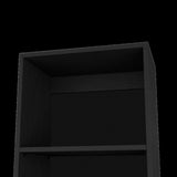 Sutton Slim Bookcase with Modern 5-Shelf Design B128P176162