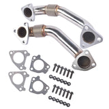 2x Up Pipes PassengerDriver Side Fits for Chevy Silverado GMC Sierra 2500 3500 HD 6.6L V8 2001-2004 59379573