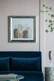S/2 23.6x23.6" Kaiden Crystal Mirror Framed Wall Art on Mellow Golden Tint Background W2078P318309