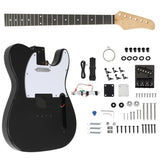 DIY 6 String TL Style Electric Guitar Kits with Mahogany Body, Maple Neck and Accessories Black 73364547