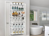6-Tier Over the Door Pantry Organizer, Large Metal Door Spice Rack, Hanging Heavy-Duty Pantry Door 00351775