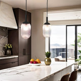Giza Pendant Lamp - Black and Clear B183P301069