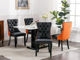 ZNTS Furniture,Modern, High-end Tufted Solid Wood Contemporary PU and Velvet Upholstered Dining Chair 55553584