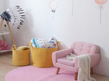 Larges for Blanket Cotton Rope Woven Storages with Strong Handles Nursery Laundry 91107248