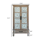 55.12'' Tall Tower Storage Cabinet - Rustic Wood Sideboard Pantry Cabinet - Versatile Buffet Cabinet W2295P246674