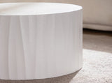 Nesting Coffee Table Set of 2 Round Wooden Coffee Tables Circle Modern Table for Living Room Bedroom W3081P315304