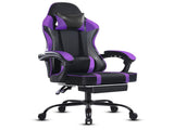 Video Game Chairs for Adults, PU Leather Gaming Chair with Footrest, 360&degSwivel Adjustable Lumbar 34429644