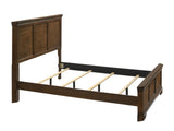 Maderne Traditional Wood Panel Bed with Dresser, Mirror, Two Nightstands, Queen size T2574P204903