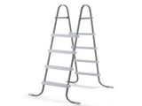 4-Step 52in Pool Ladder Iron Grey Frame White Steps 98777965