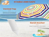 6.5ft Portable Beach Umbrella , 68132138