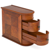 1pc Solid Bedroom Bedside Table with 2 Storage Drawers Solid 91370281