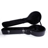 5-String 6-String Microgroove Pattern Leather Wood Banjos Case Black 47523015