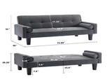 MEGA fabric sofa, medieval love seat sofa furniture, with pillows, living room button tufted sofa, W97543711
