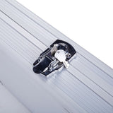 135*28*10cm Aluminum New Framed Locking Gun Pistol HandGun Lock Box Hard Storage Carry Case Silver 10867848