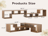 2 Pieces Cube TV Stand,Free Combination Gaming Entertainment Center Media Stand,Open Storage 99871517