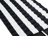2 PCS Set Outdoor Lounge Chair Cushion Replacement Patio Seat Cushion BLACK-WHITE Stripe Sale to 68957994