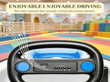 6V Blue Electric Bumper Car for Kids 37-72 Months, Big Wheel Ride-On Toy with 360&deg Spin & Slow 36217501