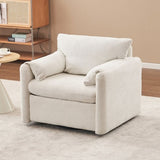 001 Swivel-Modern Swivel Accent Chair Single Seater - 360&deg Rotating Lounge Chair with Chenille W2636P231538