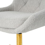 Modern teddy velvet fabric golden leg living room furniture dining, gold-plated five-claw W210P228615