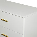 ZNTS Modern White 8-Drawer Dresser for Bedroom - Ample Storage Wide Chest of Drawers, Sturdy & Safe W1785P201163