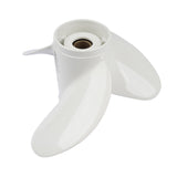 Aluminum Alloy Boat Propeller 19" x 13" White Fit for Yamaha Outboard Engines 85HP 90HP 15 Spline 66784736