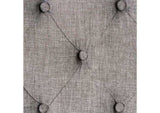 Classic Light Gray Color 1PC BENCH Button Tufted Linen Like Fabric Solid wood Chair Upholstered Seat B011104805