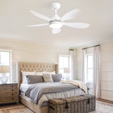 42 Inch Ceiling Fan with Light and Remote Cotnrol 6 Speeds DC Reversible Motor W934P230463