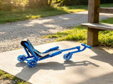 Blue Ride-On Drift Scooter for Kids Ages 4, 132 lbs Load Capacity, Smooth Rolling on Any Hard 59066003